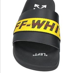 Off white pool slides men’s size 8